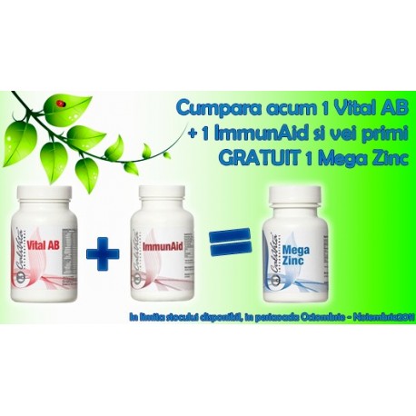 Super promotie Calivita: Vital AB + ImmunAid